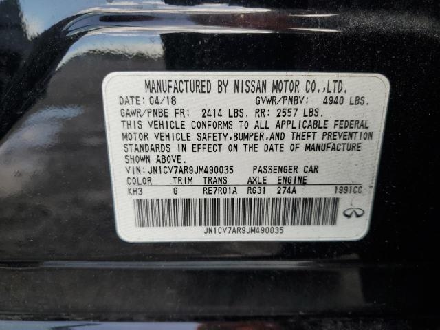 2018 INFINITI Q50 PURE JN1CV7AR9JM490035