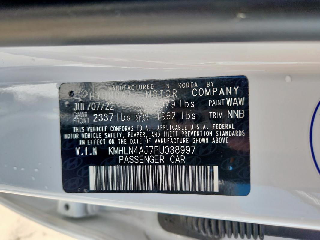 2023 HYUNDAI ELANTRA LI KMHLN4AJ7PU038997