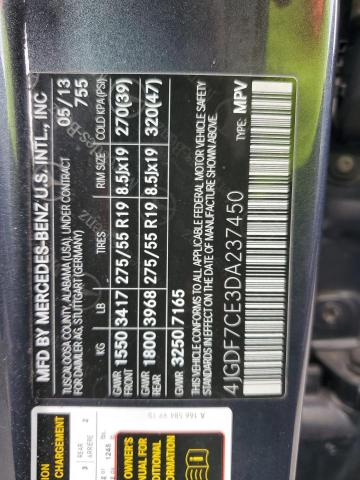 2013 MERCEDES-BENZ GL 450 4MA - 4JGDF7CE3DA237450