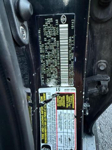 2019 TOYOTA CAMRY L 4T1B11HK8KU231866