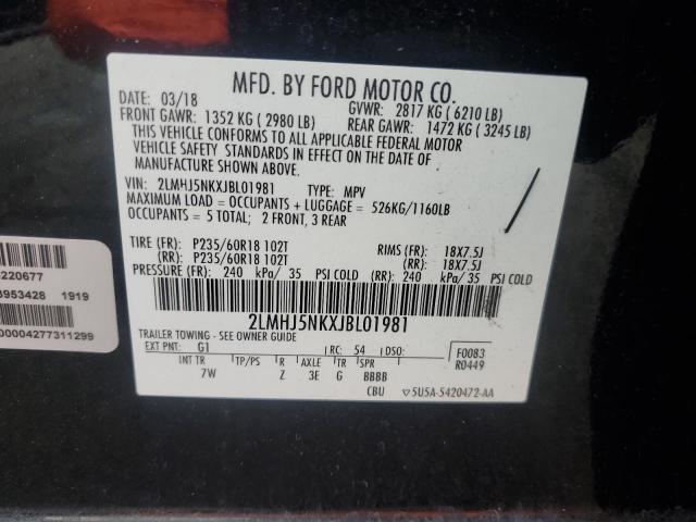 2018 LINCOLN MKT 2LMHJ5NKXJBL01981