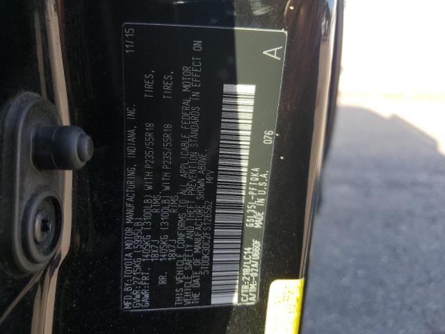 2015 TOYOTA SIENNA XLE 5TDDK3DC2FS126562