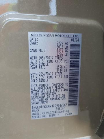 2024 NISSAN FRONTIER S 1N6ED1EKXRN629692