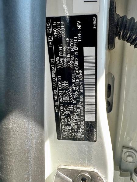 2015 VOLVO XC60 T5 PR YV440MDK4F2730542