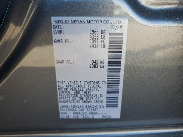 2024 NISSAN ALTIMA SV 1N4BL4DV5RN380455