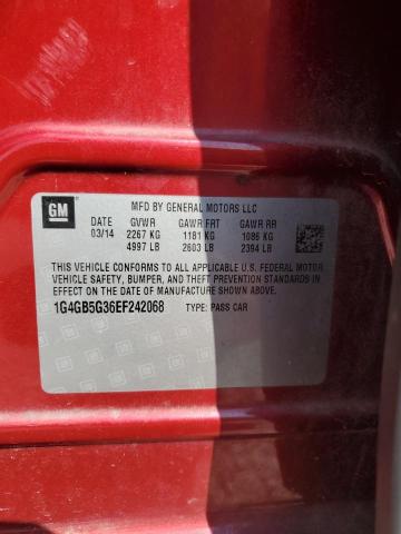 2014 BUICK LACROSSE - 1G4GB5G36EF242068