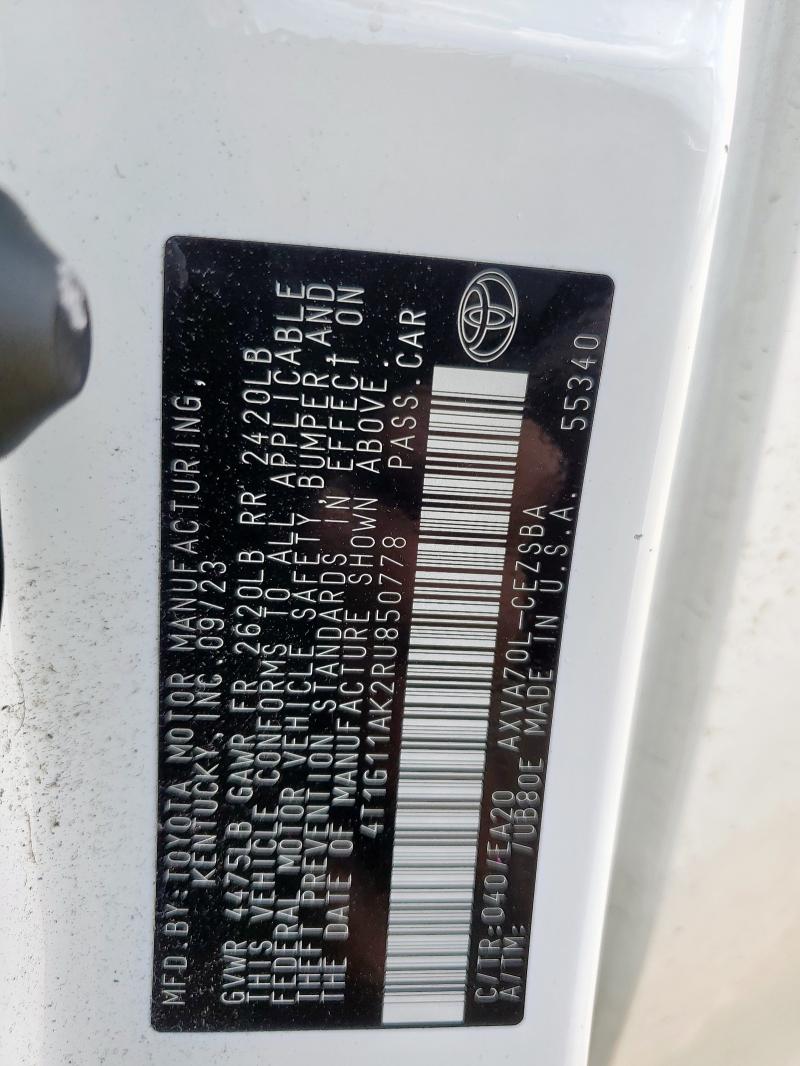 2024 TOYOTA CAMRY SE N - 4T1G11AK2RU850778