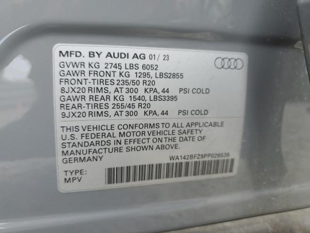 2023 AUDI Q4 E-TRON WA142BFZ9PP026539