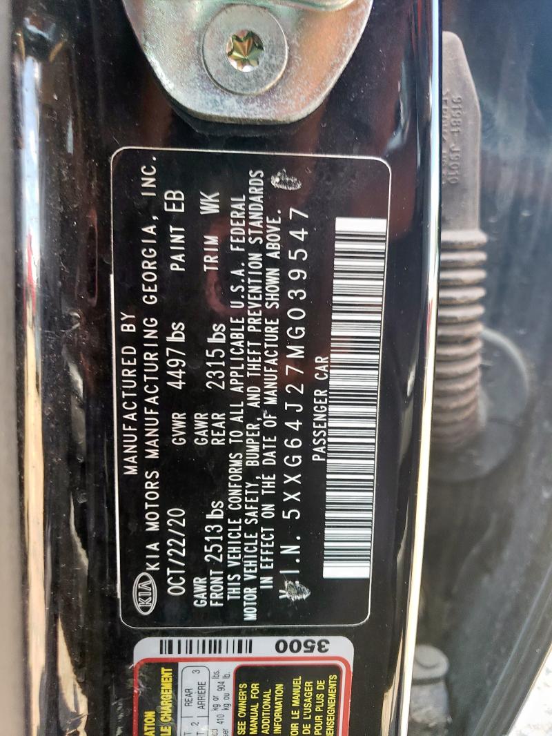 2021 KIA K5 GT LINE - 5XXG64J27MG039547