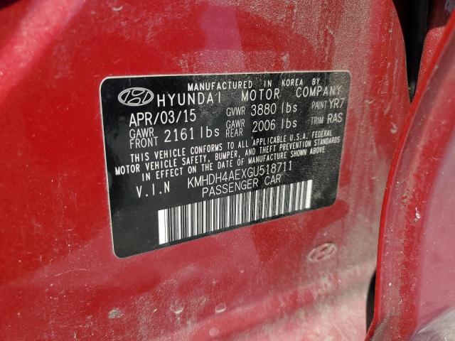 2016 HYUNDAI ELANTRA SE - KMHDH4AEXGU518711