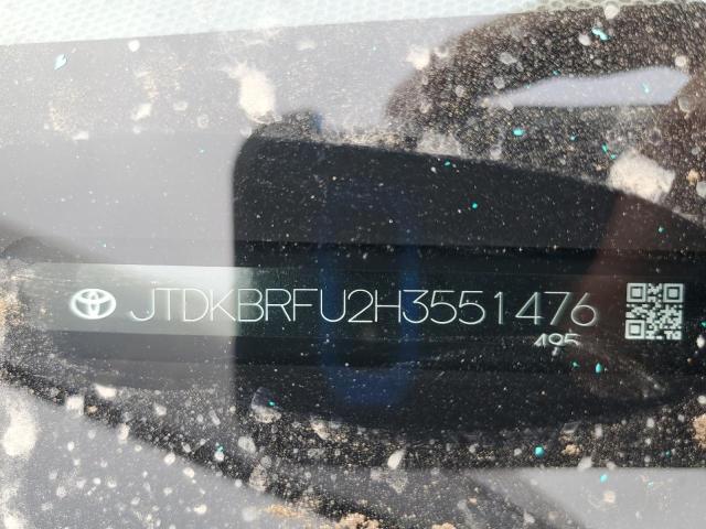 2017 TOYOTA PRIUS JTDKBRFU2H3551476