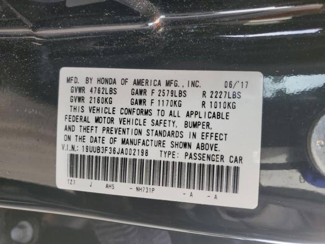 2018 ACURA TLX 19UUB3F36JA002198