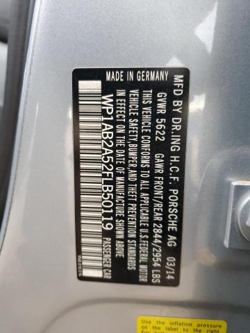 2015 PORSCHE MACAN S WP1AB2A52FLB50119