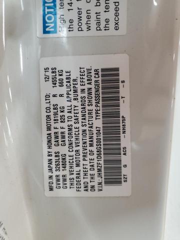 2016 HONDA CR-Z EX JHMZF1D68GS001047