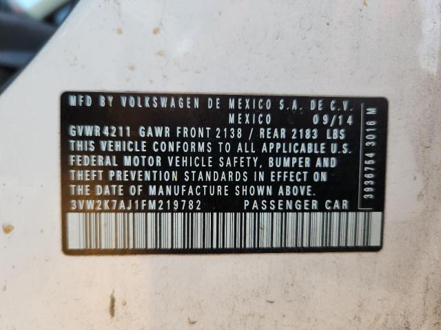 2015 VOLKSWAGEN JETTA BASE 3VW2K7AJ1FM219782