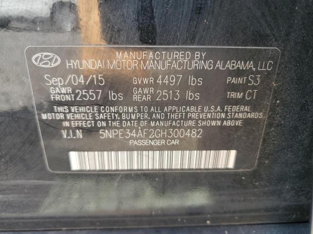 2016 HYUNDAI SONATA SPO 5NPE34AF2GH300482