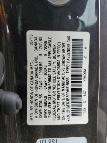 2013 HONDA CIVIC LX - 2HGFG3B50DH519696