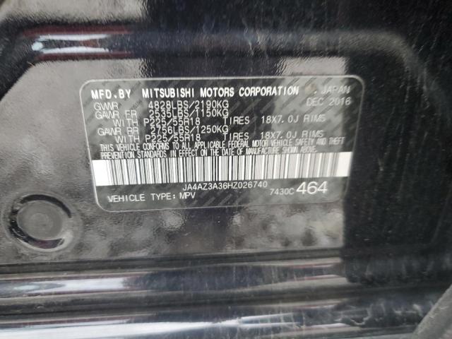 2017 MITSUBISHI OUTLANDER JA4AZ3A36HZ026740
