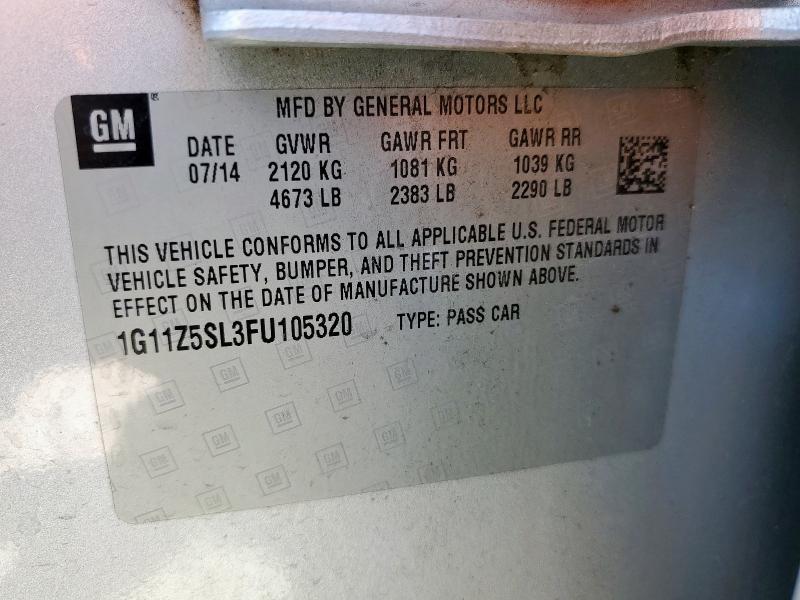 2015 CHEVROLET IMPALA LS - 1G11Z5SL3FU105320