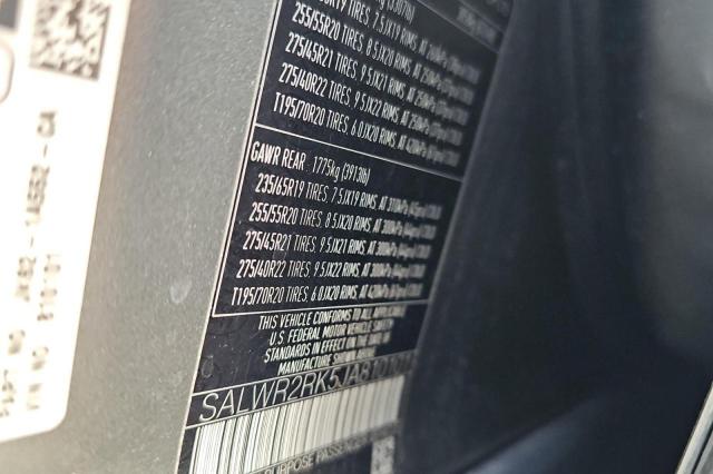 2018 LAND ROVER RANGE ROVE SALWR2RK5JA810101