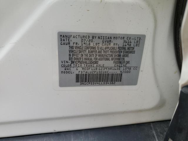 2020 NISSAN KICKS SR 3N1CP5DV4LL534382