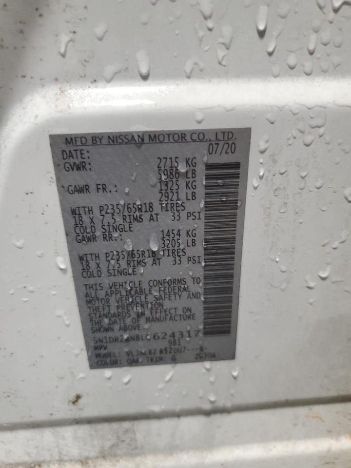 Lot #3310422021 2020 NISSAN PATHFINDER