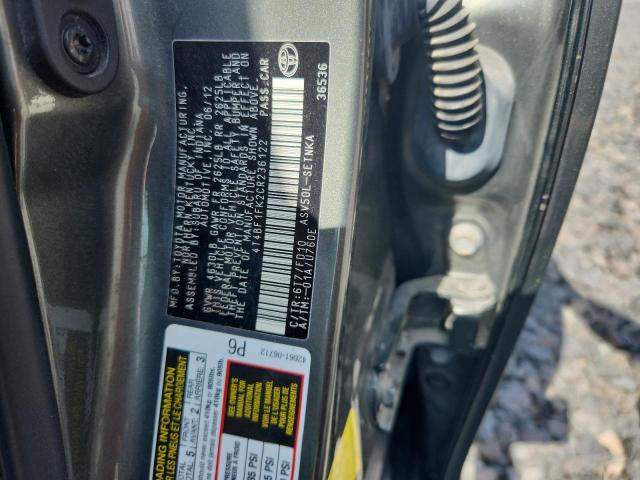 2012 TOYOTA CAMRY BASE #3293463413