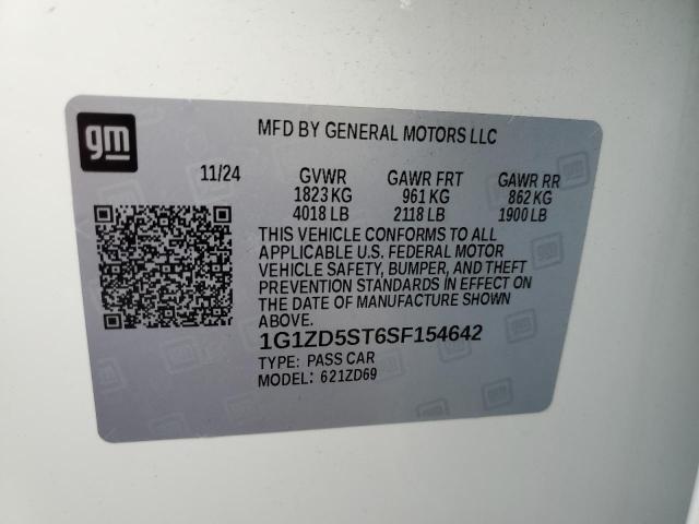 2025 CHEVROLET MALIBU LT 1G1ZD5ST6SF154642