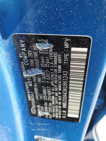 2019 HYUNDAI TUCSON LIM - KM8J33A43KU861243