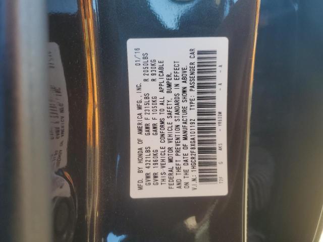 2016 HONDA ACCORD EXL - 1HGCR2F8XGA101192