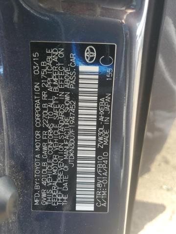 2015 TOYOTA PRIUS JTDKN3DU7F1947452