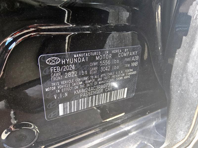 2024 HYUNDAI IONIQ 6 SE - KMHM24AC3RA073538