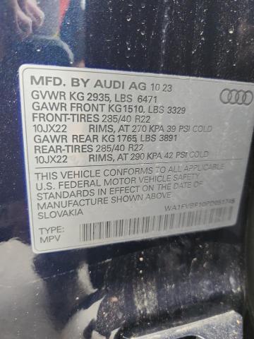 2023 AUDI Q8 PRESTIG WA1FVBF10PD051745