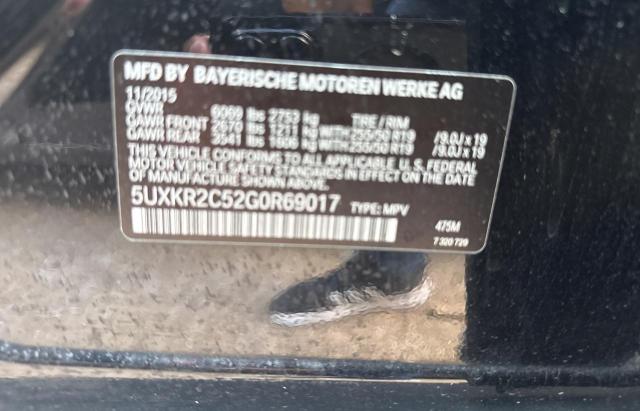 2016 BMW X5 SDRIVE3 5UXKR2C52G0R69017