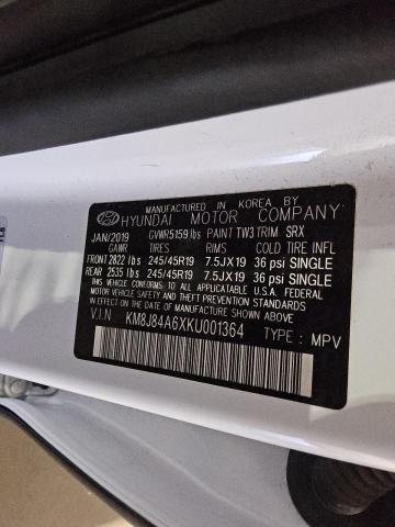 2019 HYUNDAI NEXO LIMIT KM8J84A6XKU001364