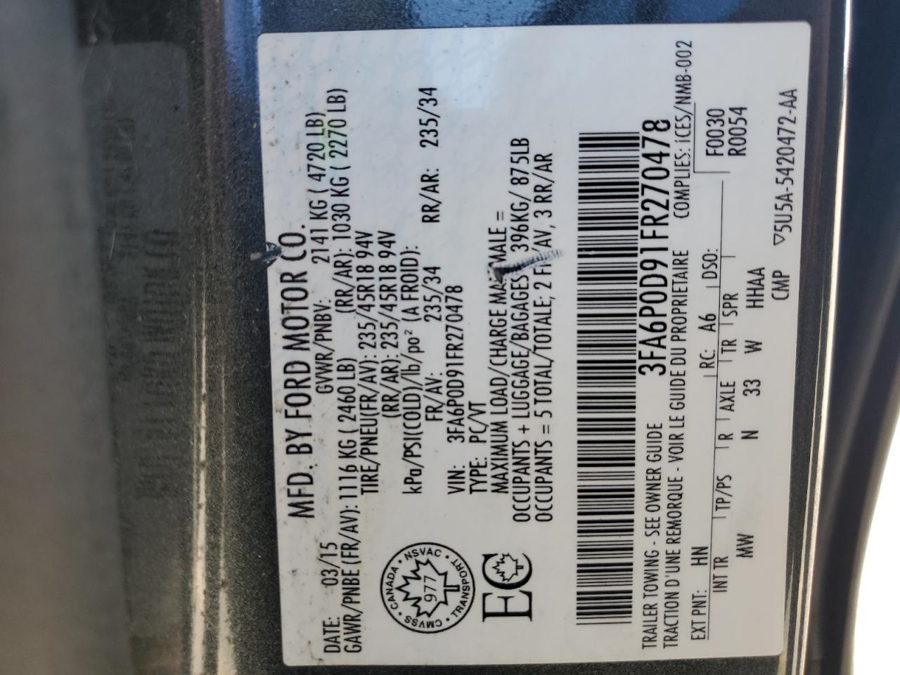 FORD FUSION TITANIUM