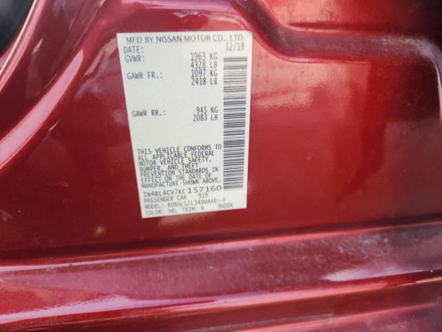 2019 NISSAN ALTIMA 1N4BL4CV7KC157160