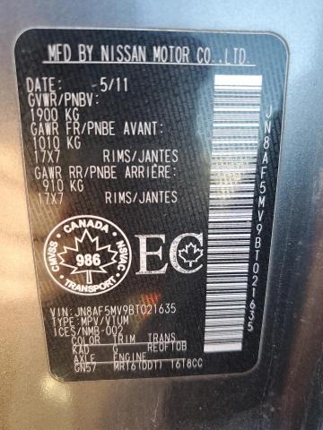 2011 NISSAN JUKE S - JN8AF5MV9BT021635