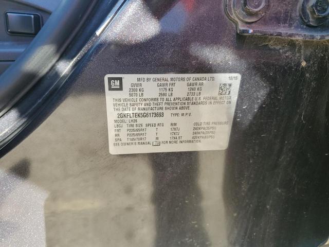 2016 GMC TERRAIN SL 2GKFLTEK5G6173693