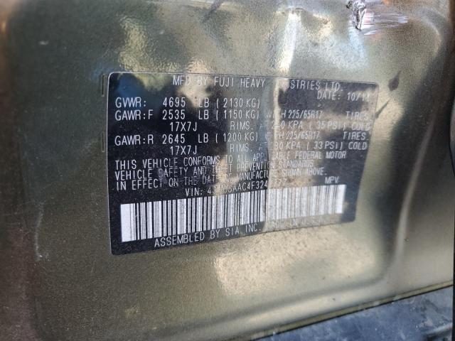 2015 SUBARU OUTBACK 2.5I 4S4BSAAC4F3242777