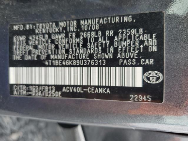 2009 TOYOTA CAMRY BASE #3292421551