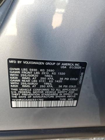 2025 VOLKSWAGEN ATLAS SE - 1V2HR2CA4SC531792