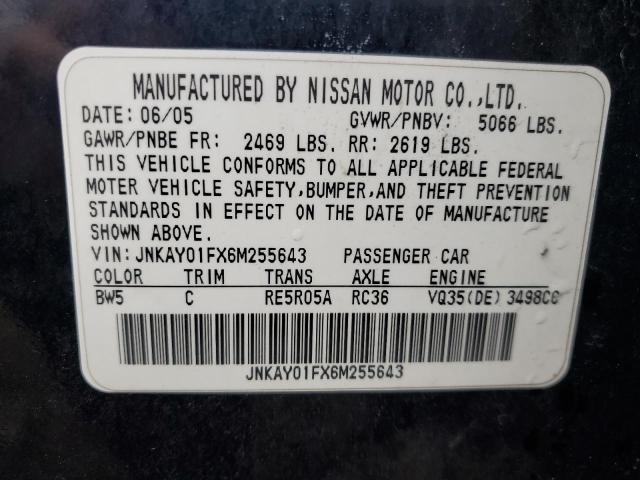 2006 INFINITI M35 BASE #3293492414