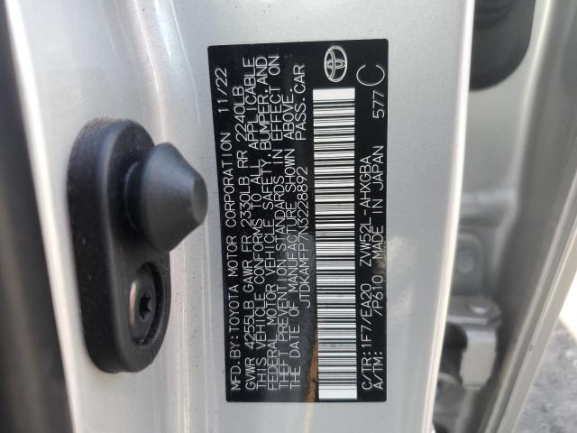 2022 TOYOTA PRIUS PRIME LE JTDKAMFP7N3228892