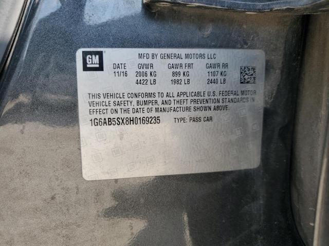 2017 CADILLAC ATS LUXURY 1G6AB5SX8H0169235