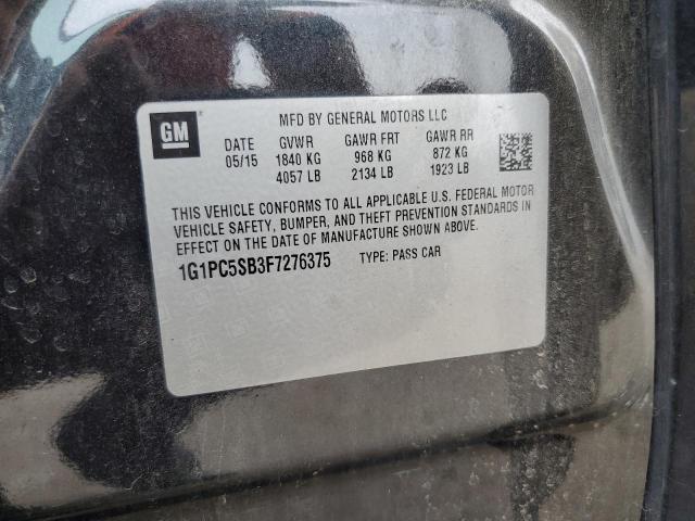 2015 CHEVROLET CRUZE LT - 1G1PC5SB3F7276375