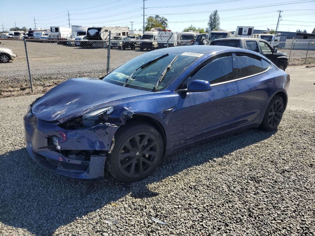Lot #3271047121 2022 TESLA MODEL 3