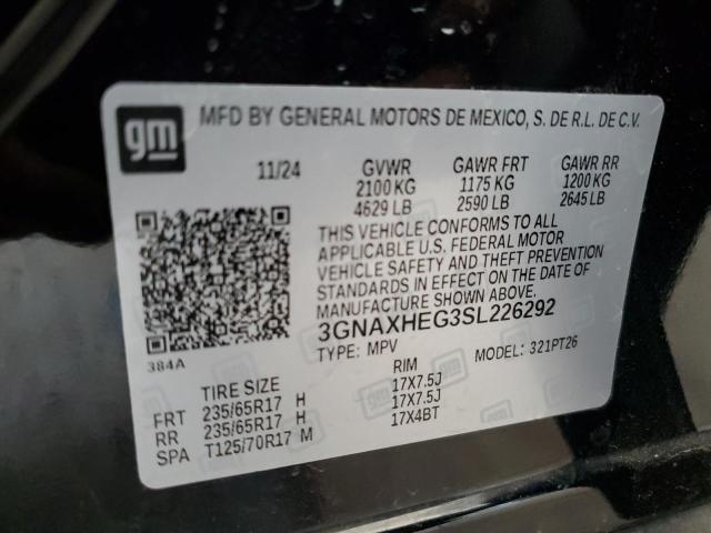 2025 CHEVROLET EQUINOX LT 3GNAXHEG3SL226292