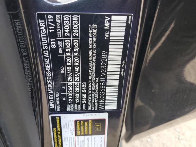 2020 MERCEDES-BENZ GLC 43 4MA W1N0G6EB1LV232289