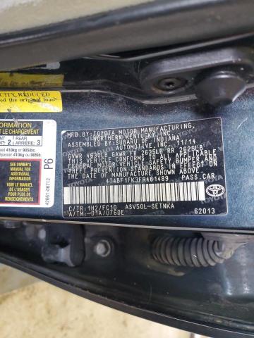 2015 TOYOTA CAMRY LE - 4T4BF1FK3FR461489